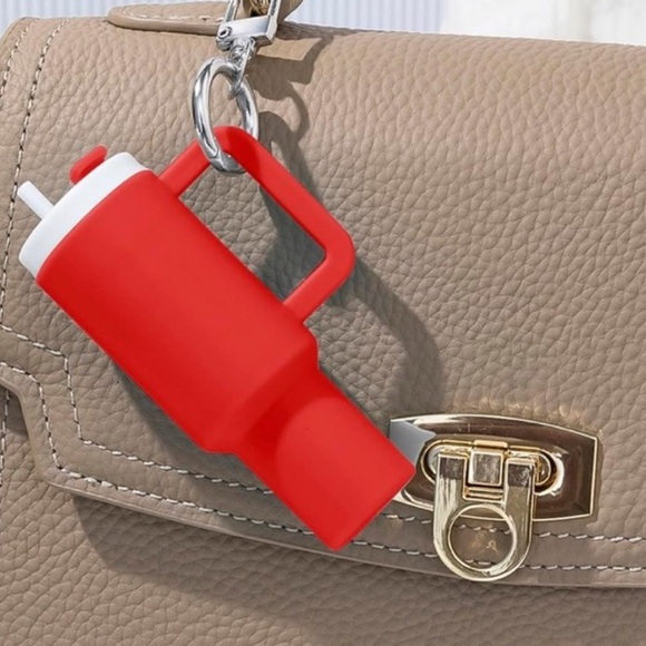 Mini Stanley Keychain- Red - Picture 3 of 5